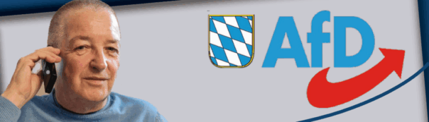 Bild von Kay Freisenhaus mit AFD Logo